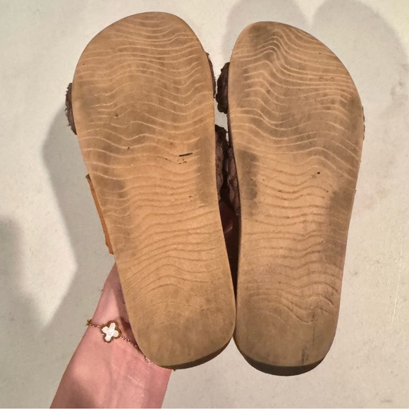 Reef Cushion Vista Braid Thread Open Toe Slide Sandals Size 5 Brown - Picture 5 of 6